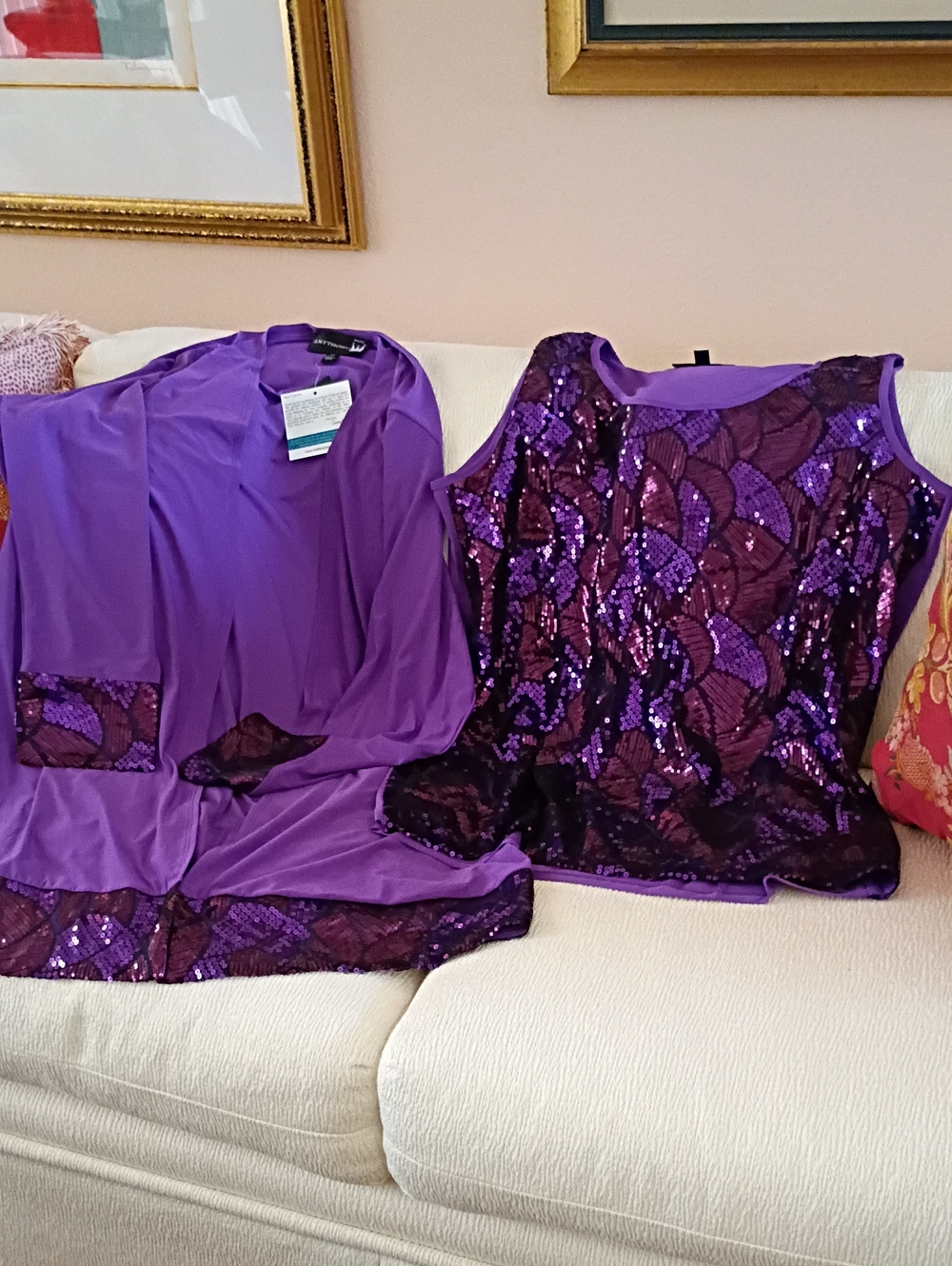 Antthony Vibrant Purple Blouse with Brand Tags